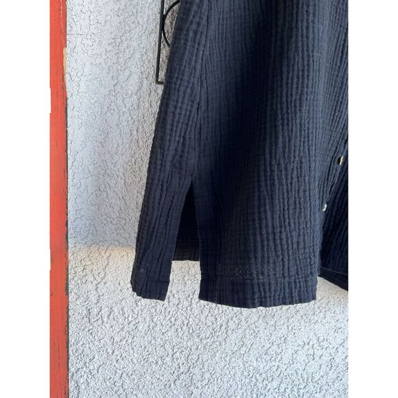 Soft Surroundings Escambia Gauze Tunic - Size Large - Black - Picture 3 of 7